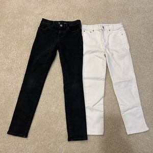 GAP Kids Girl’s Bundle of Jeans (Black & White) in Size 12